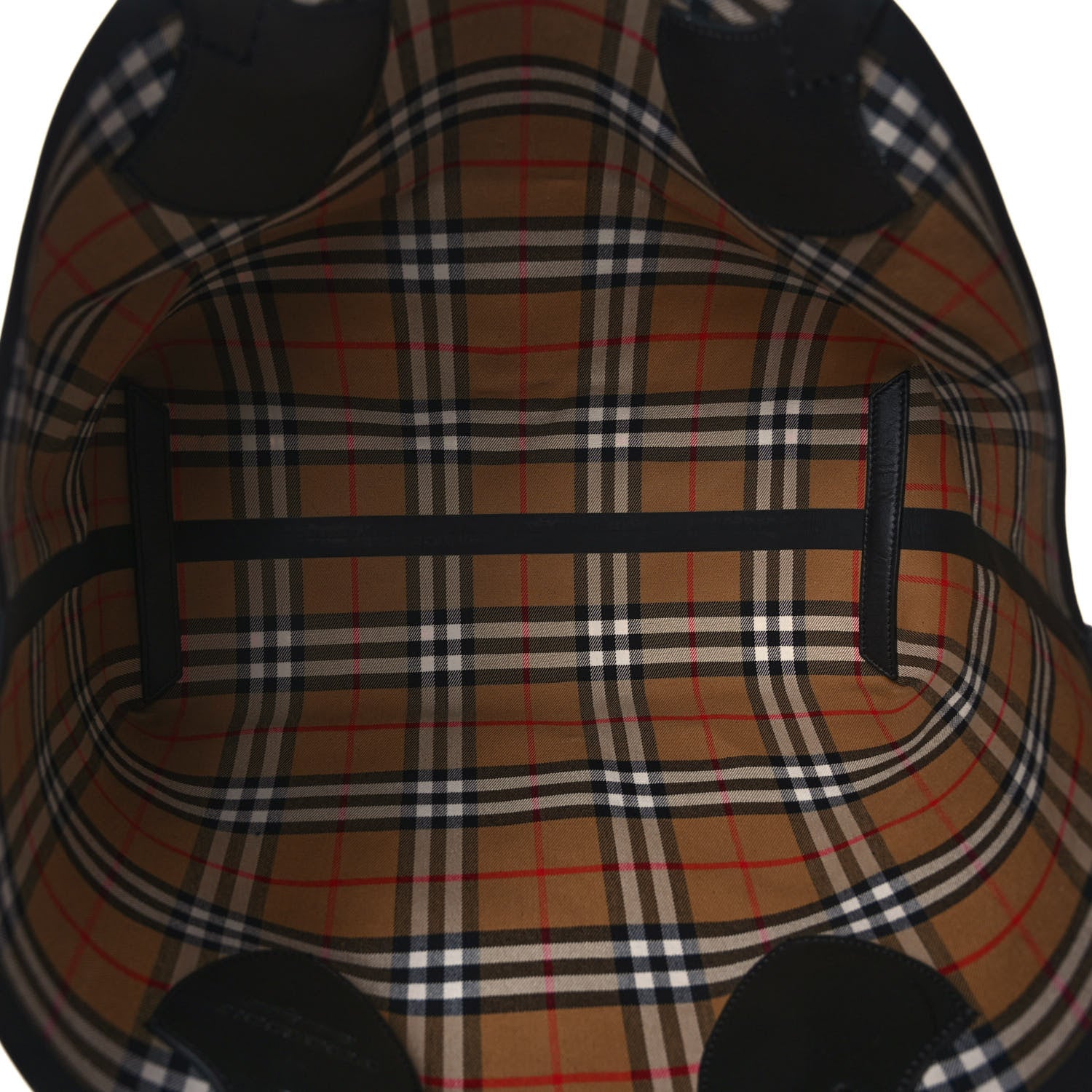 Burberry Vintage Check Medium The Giant Reversible Tote Antique Yellow Bright Red 9 of 15