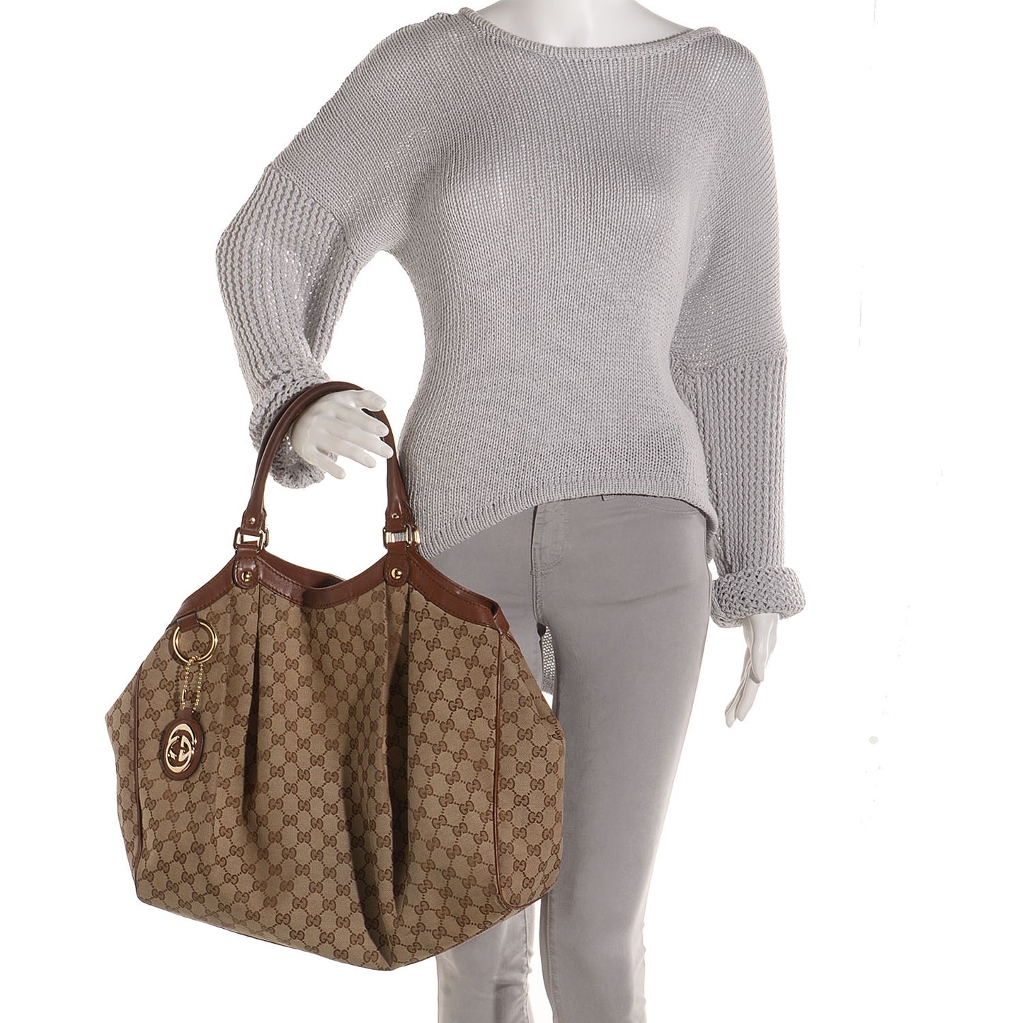 Monogram Large Sukey Tote Brown