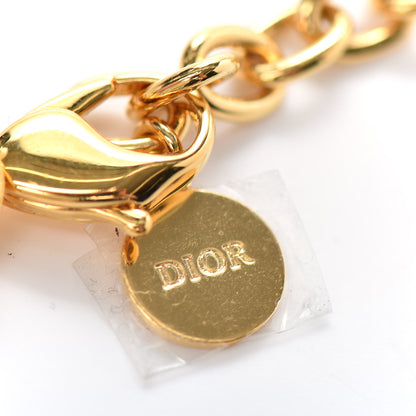 Christian Dior Metal Danseuse Etoile Chain Choker Necklace Gold 5 of 5