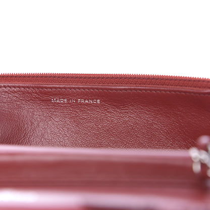 Chanel Lambskin Quilted Wallet On Chain WOC Red 7 of 12