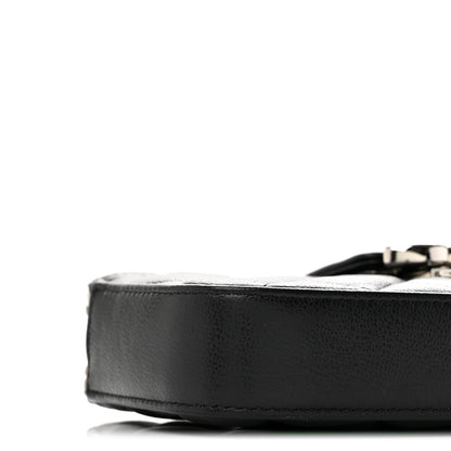 Chanel Grained Calfskin Quilted CC Box Clutch With Chain Black 10 of 12