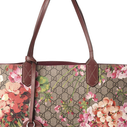 Gucci GG Supreme Monogram Blooms Medium Reversible Tote Beige Multicolor Dry Rose 14 of 14