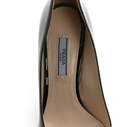 Prada Vernice Block Heel 55mm Pumps 37.5 Black 7 of 9