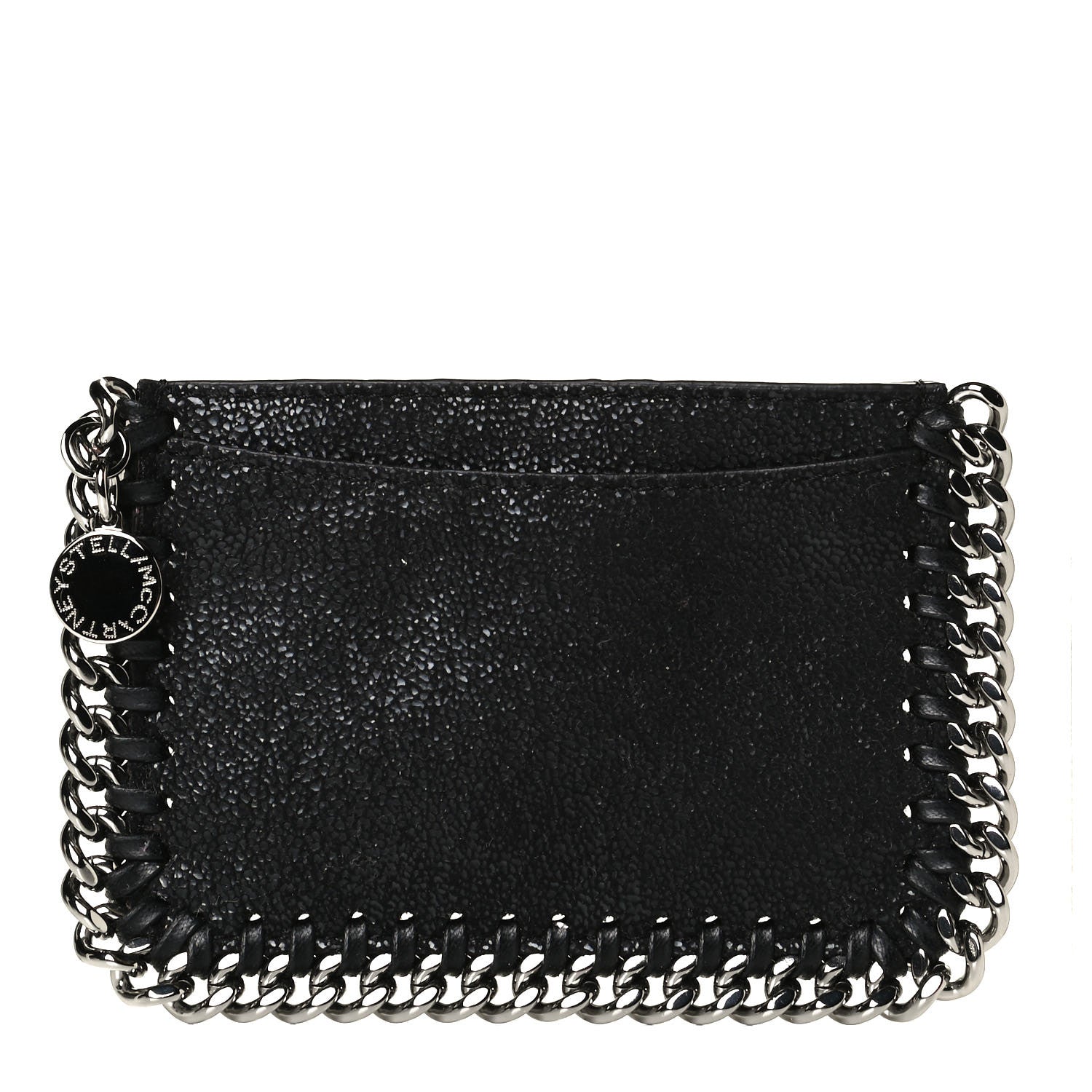 Stella McCartney Shaggy Deer Falabella Card Holder Black 1 of 11