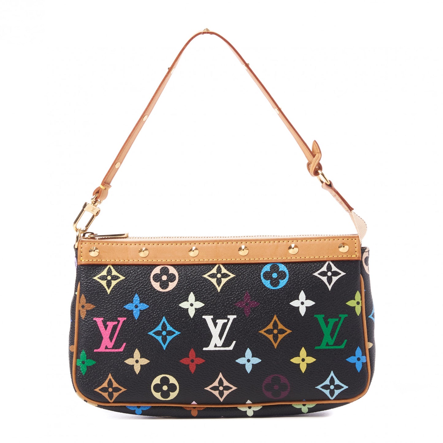 Monogram Multicolor Pochette Accessories Black