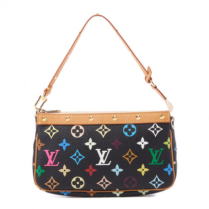 Louis Vuitton Monogram Multicolor Pochette Accessories Black 1 of 8