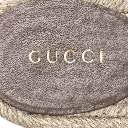 Gucci Nappa Matelasse GG Marmont Platform Espadrille Slide Sandals 41 Porcelain Rose 9 of 16
