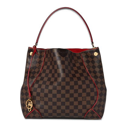 Louis Vuitton Damier Ebene Caissa Hobo Cherry 1 of 9