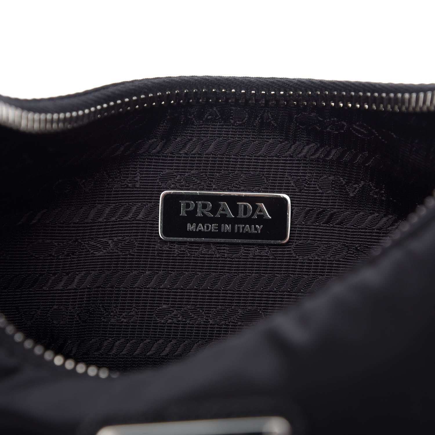 Prada Tessuto Nylon Saffiano Mini Re-Edition 2005 Bag Black 8 of 9