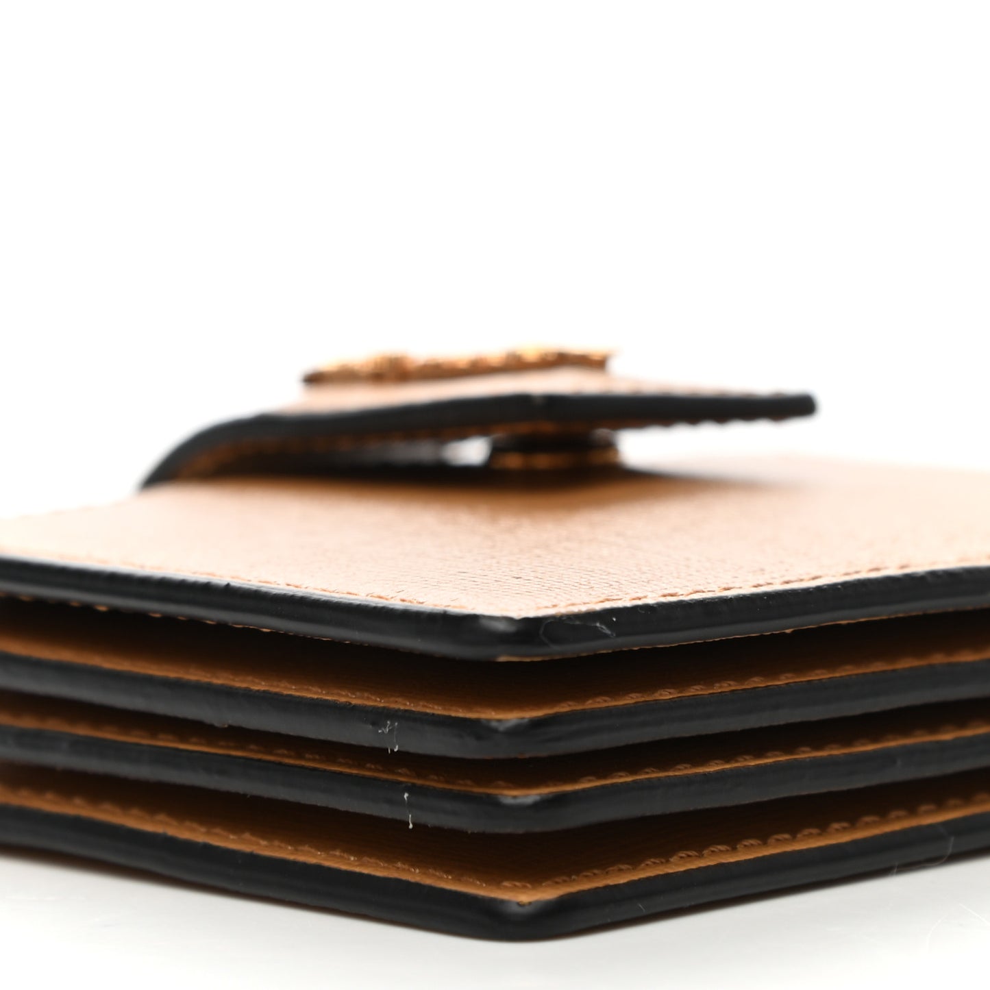 Saffiano Virtus Accordion Wallet Camel