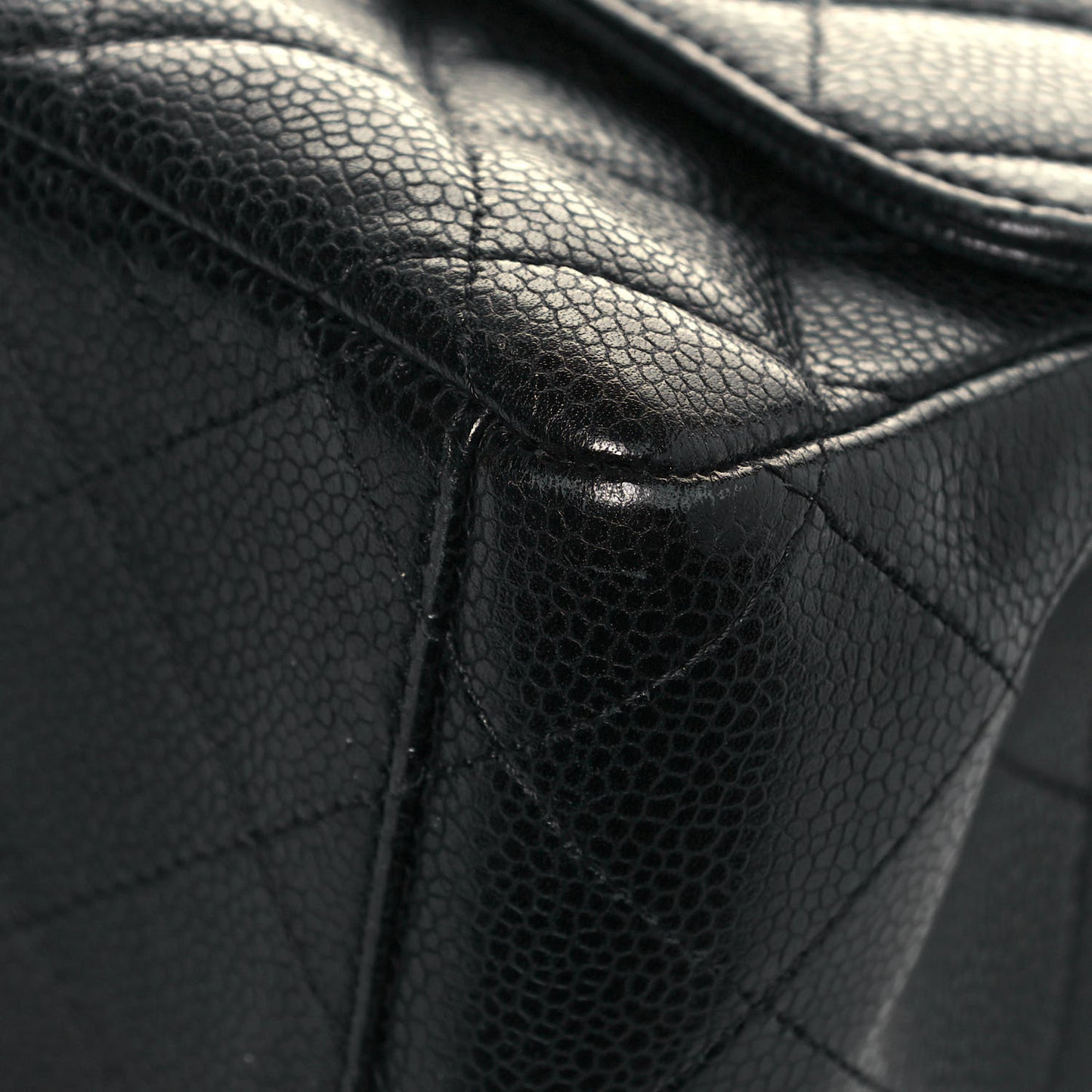 Caviar Quilted Maxi Single Flap Black