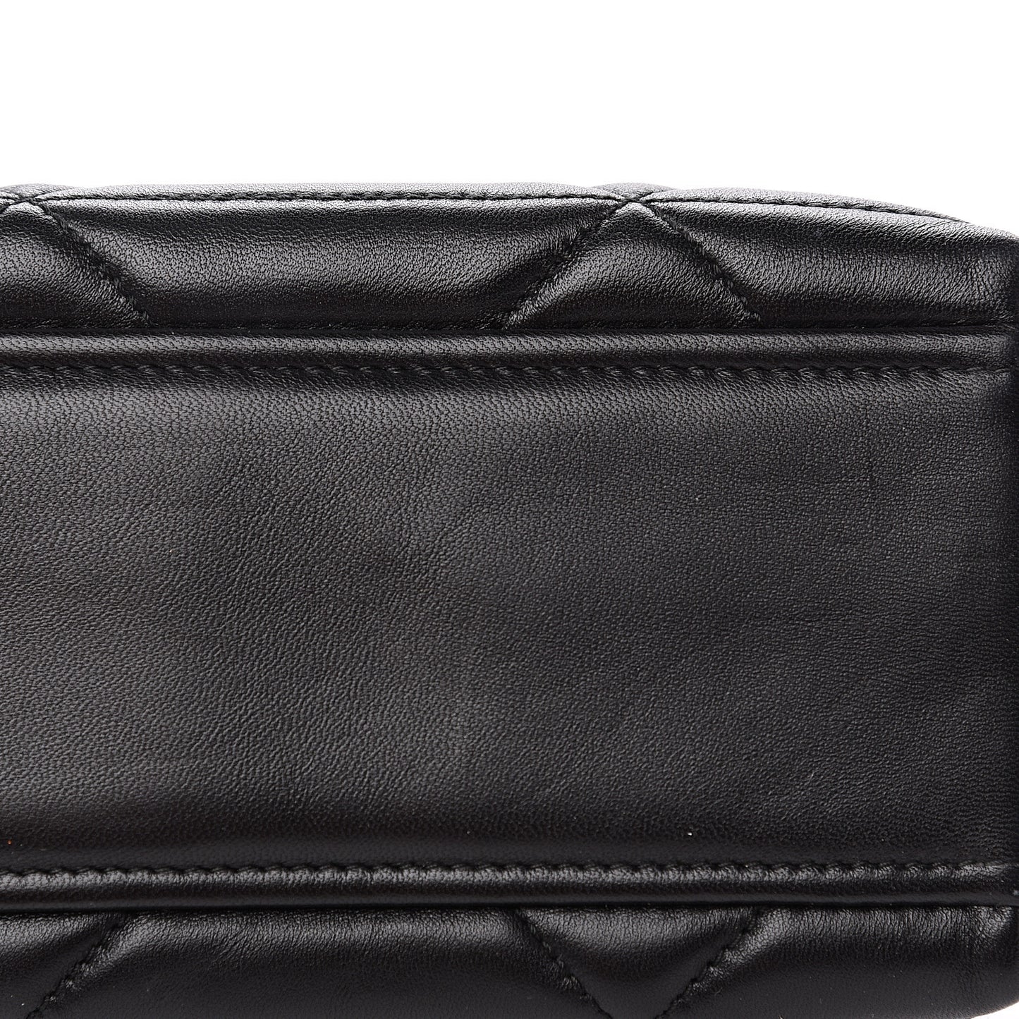 Nappa Triangle Stitched Large Spectrum Bag Black