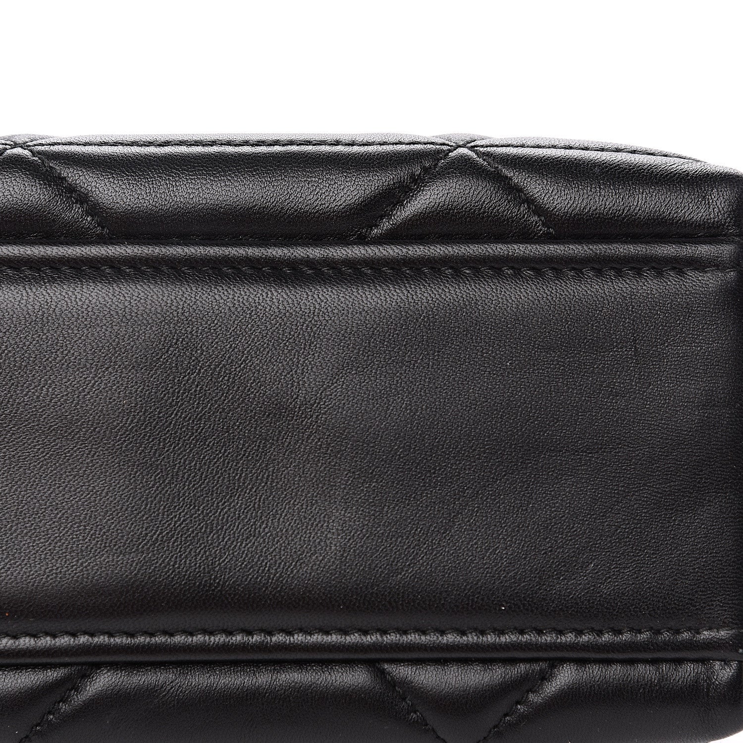 Prada Nappa Triangle Stitched Large Spectrum Bag Black 12 of 13