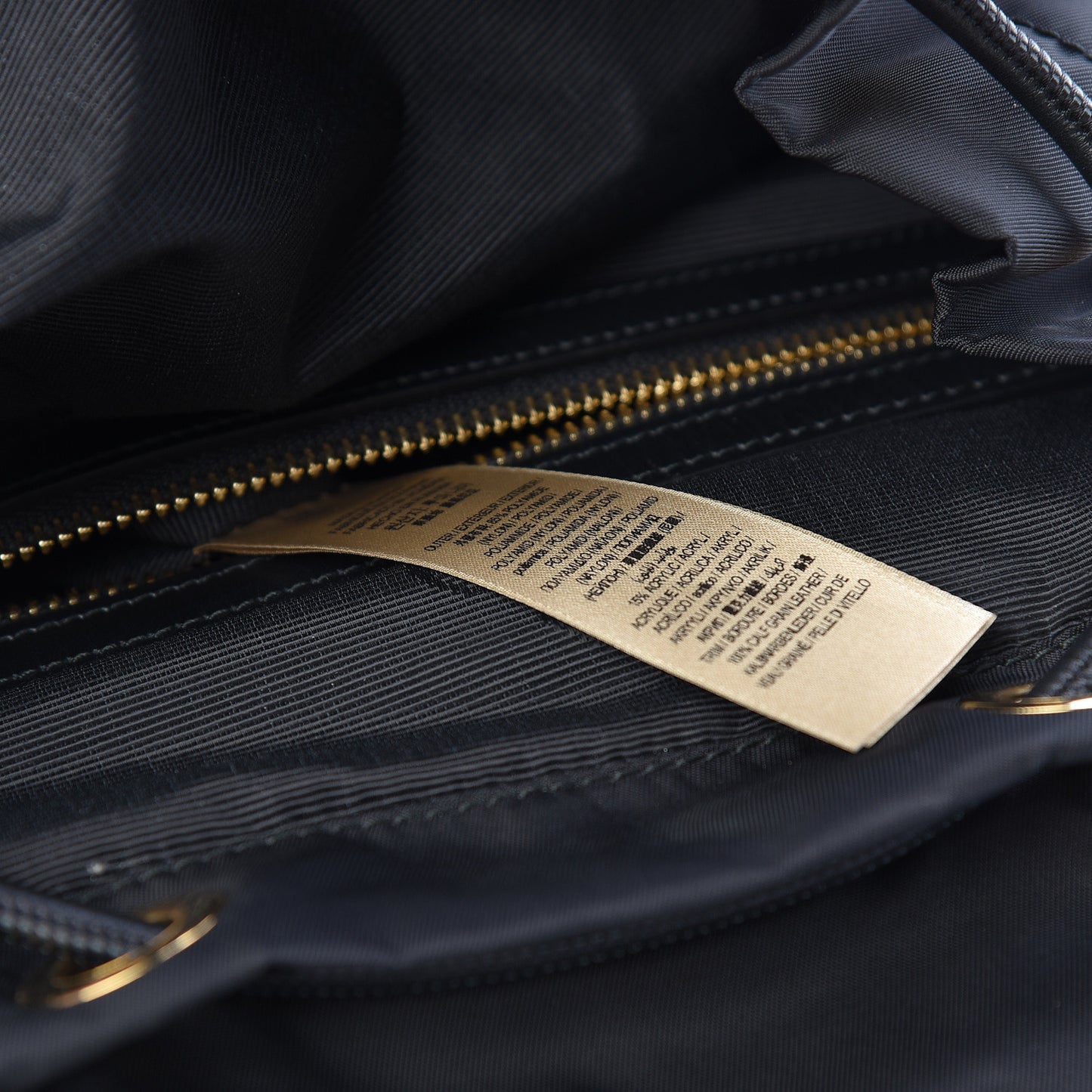 Nylon Medium Rucksack Backpack Black