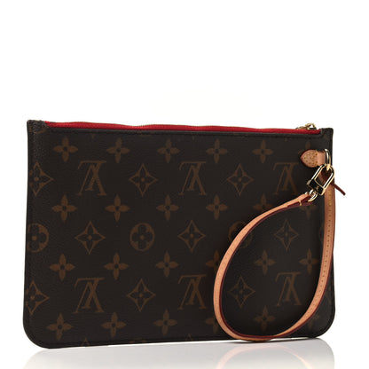 Louis Vuitton Monogram Neverfull MM GM Pochette Cherry 2 of 4