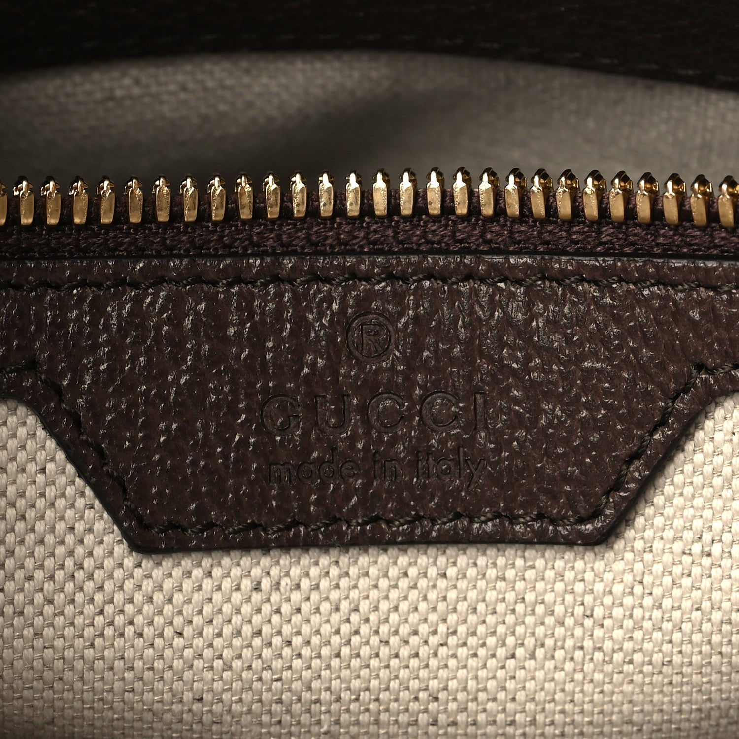 Gucci Monogram Jumbo GG Textured Dollar Calfskin Web Messenger Shoulder Bag Camel Ebony New Acero 6 of 8