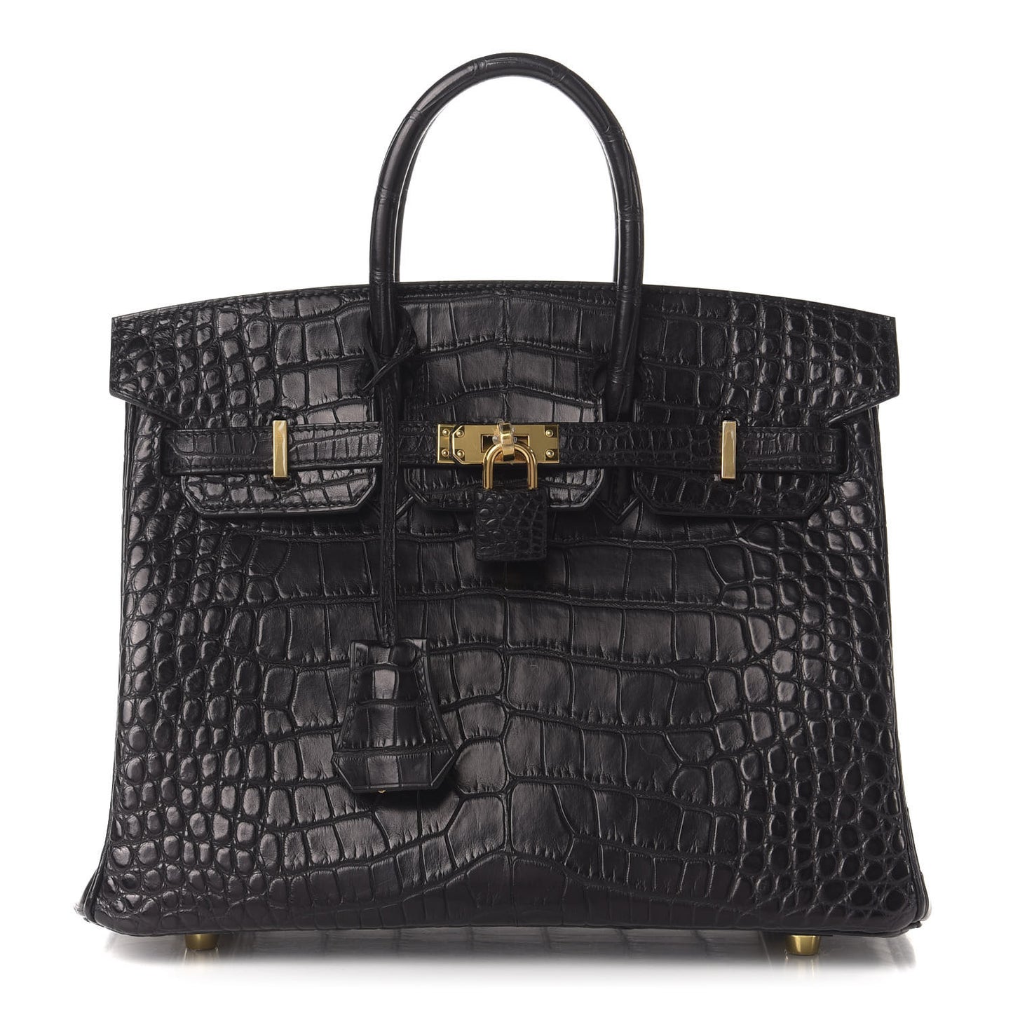 Matte Alligator Birkin 25 Black