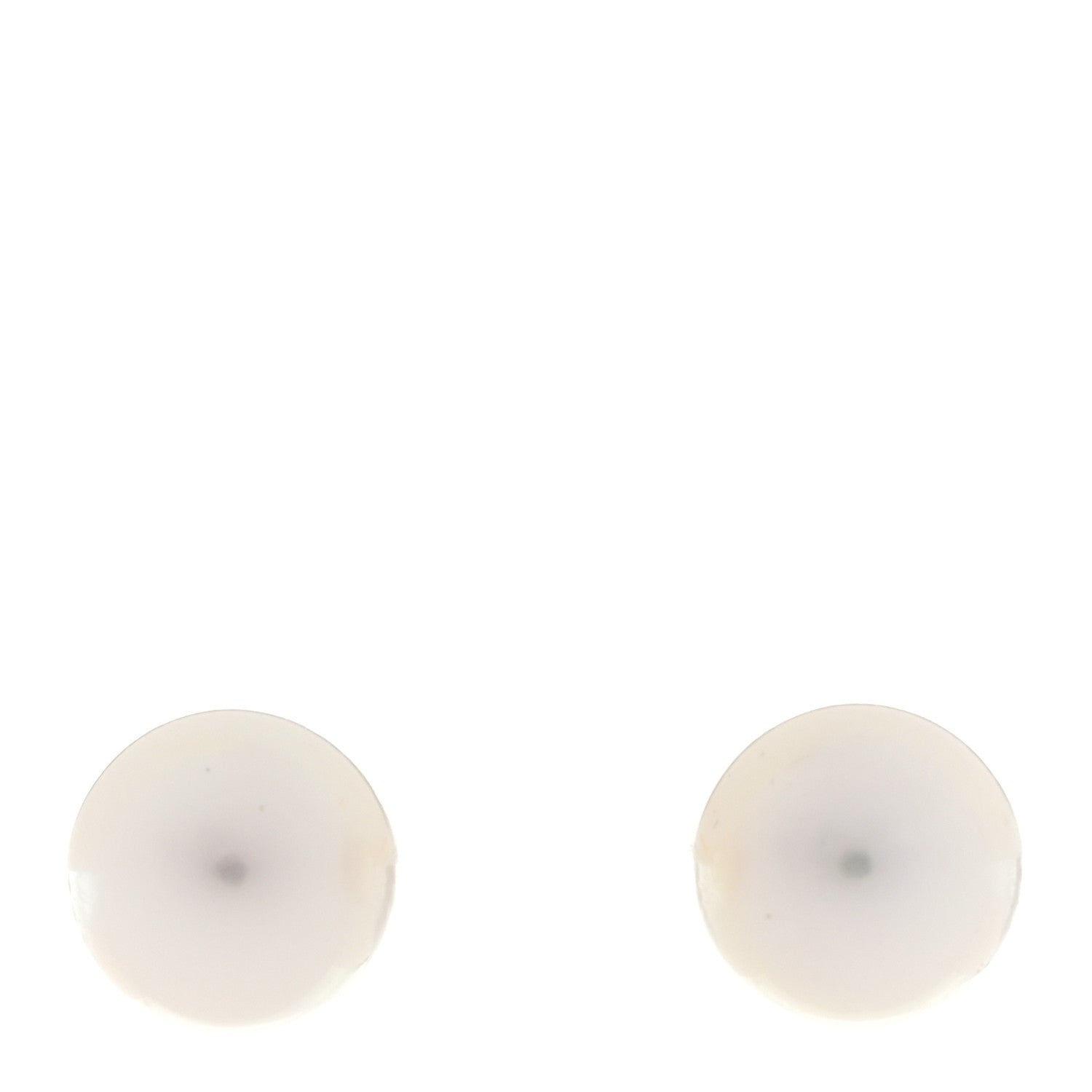 Tiffany 18K Yellow Gold Akoya Cultured Pearl 7-7.5mm Signature Earrings 1 of 5