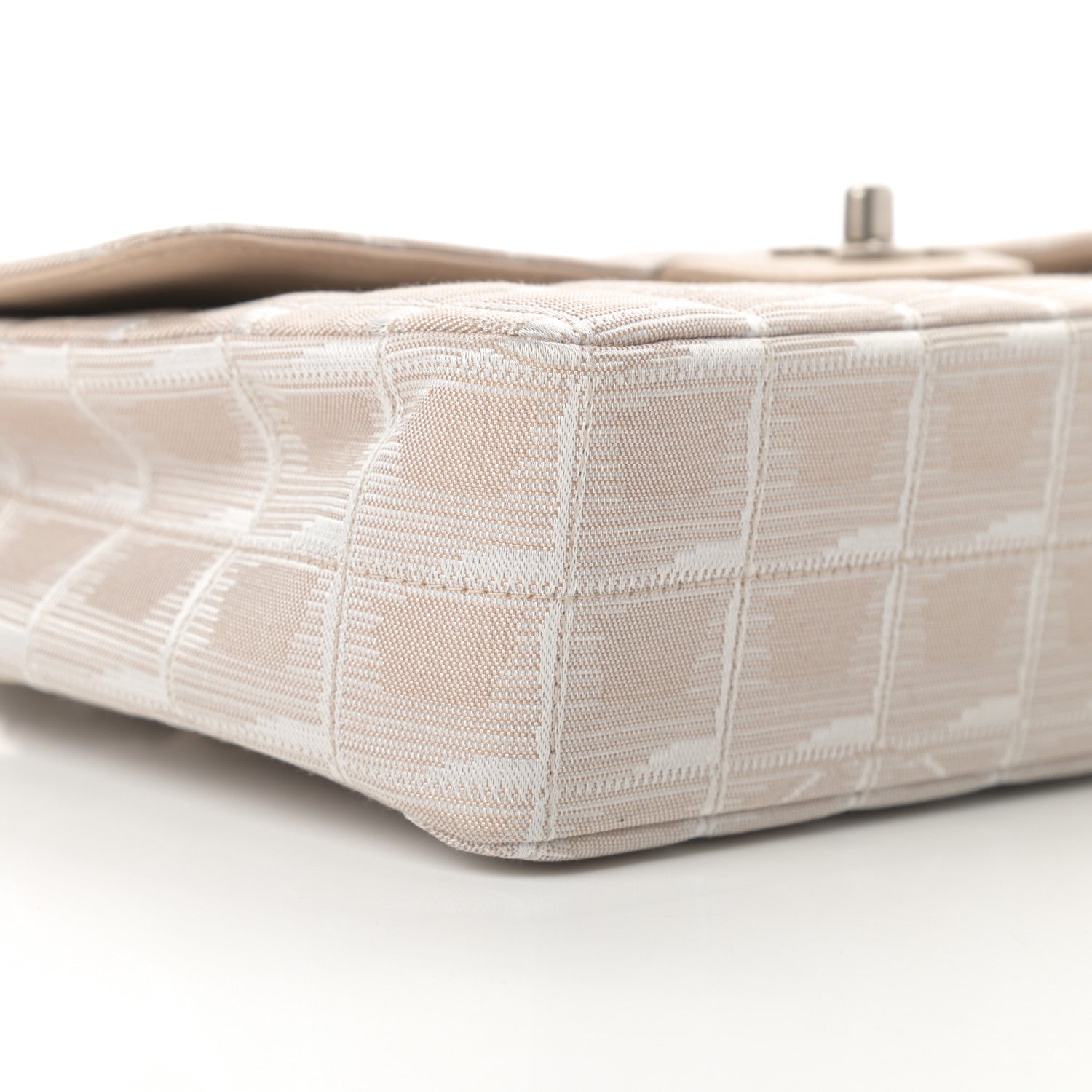 Chanel Nylon Medium Travel Flap Light Beige 9 of 13
