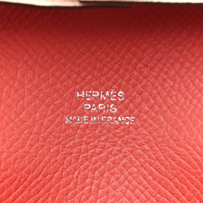 Hermes Epsom Verso Bastia Coin Purse Rose Eglantine Rose Jaipur 6 of 8