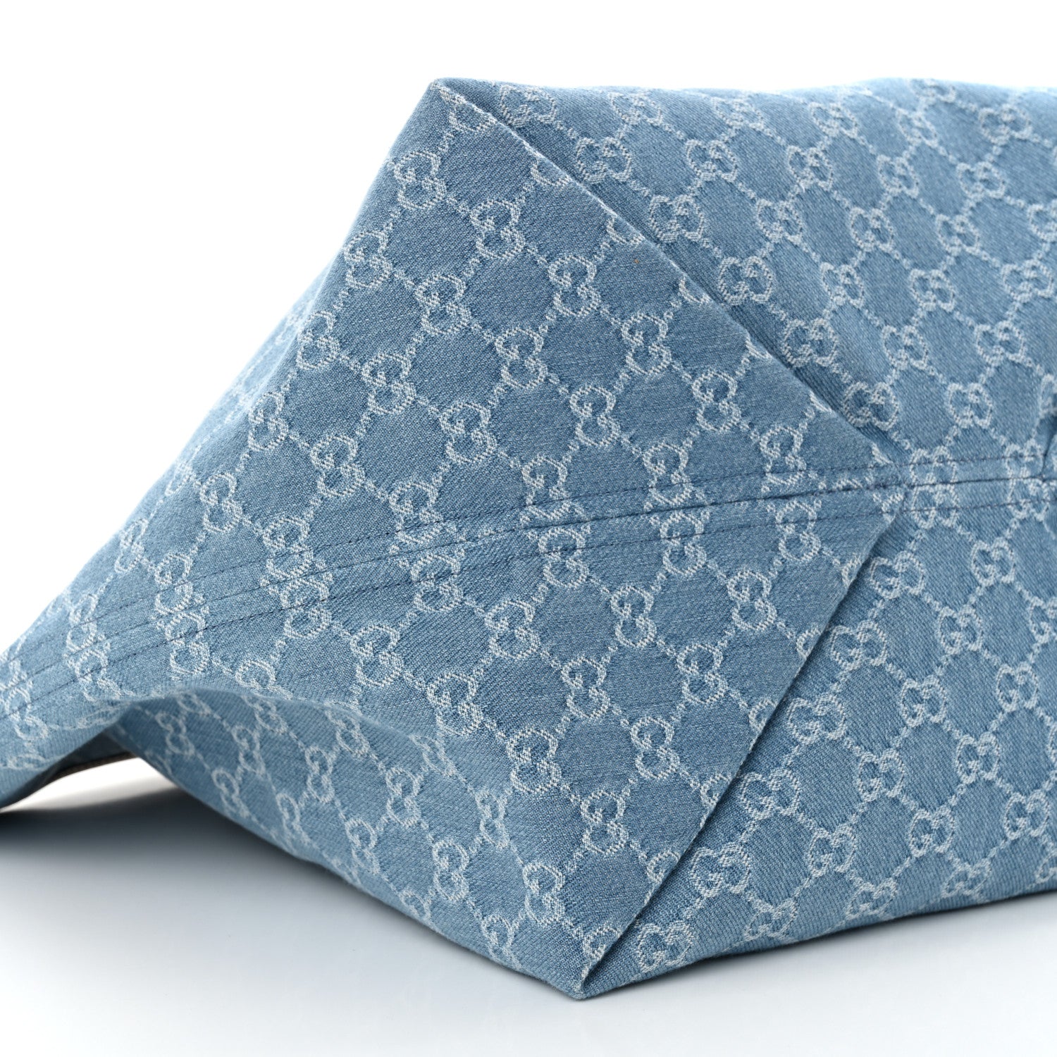 GUCCl デニム トートバッグ Gucci Giglio small tote bag in blue and white GG denim | GUCCI® US