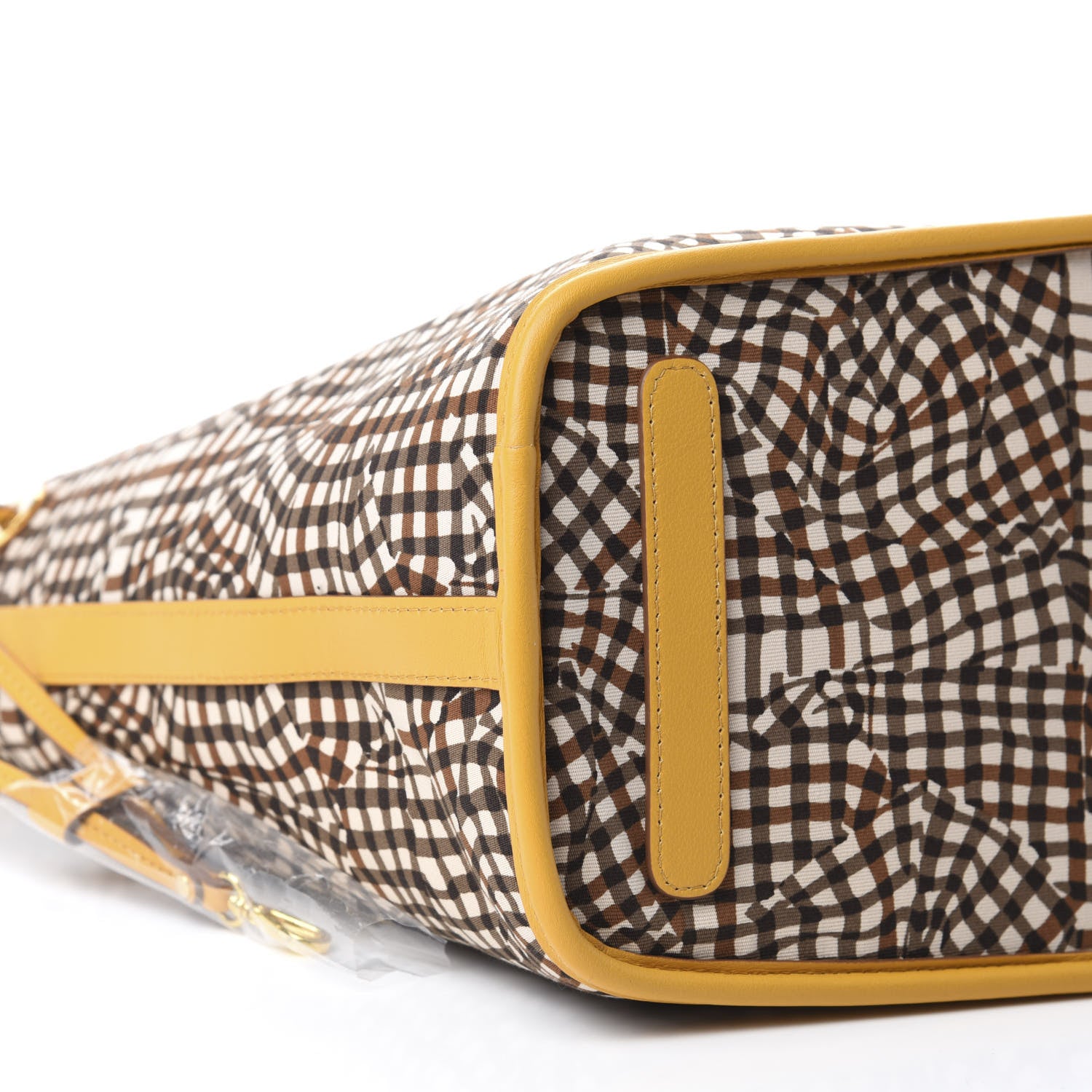 MCM Visetos Medium Liz Reversible Shopper Tote Cognac Yellow 13 of 15