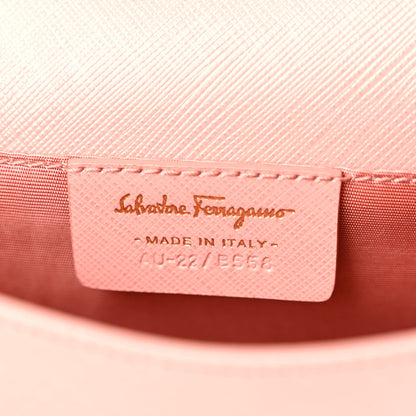 Salvatore Ferragamo Hammered Calfskin Mini Miss Vara Bow Chain Bag Pink 6 of 12