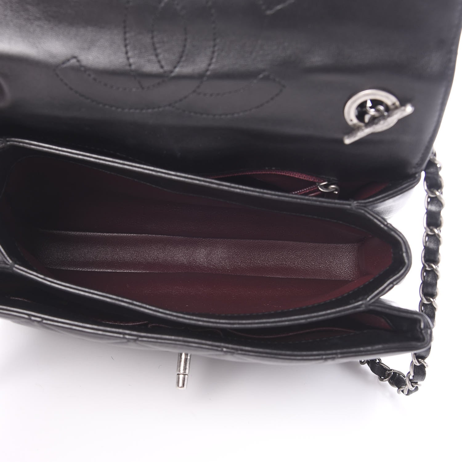 Chanel Lambskin Quilted Small Trendy CC Dual Handle Flap Bag Black 4 of 11