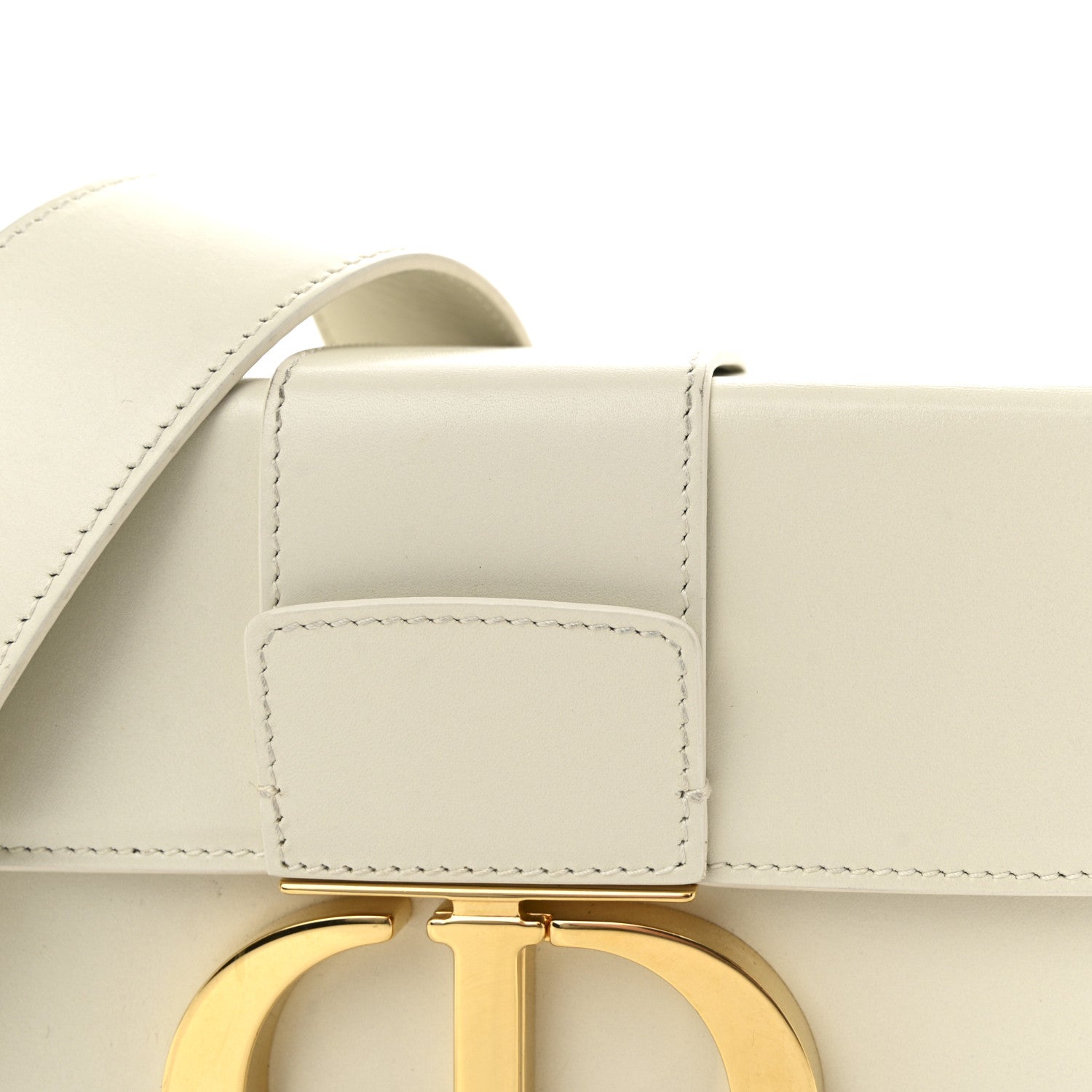 Christian Dior Smooth Calfskin 30 Montaigne Box Bag White 8 of 11