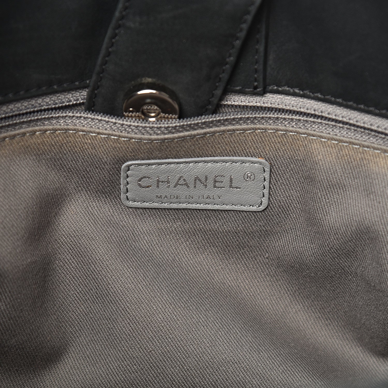 Chanel Iridescent Calfskin Quilted Sea Hit Tote Black 5 of 14
