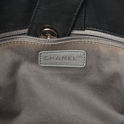 Chanel Iridescent Calfskin Quilted Sea Hit Tote Black 5 of 14