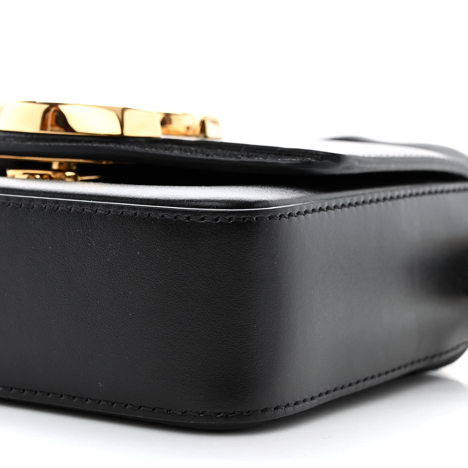 Chloe Shiny Calfskin Suede Mini C Double Carry Black 10 of 10