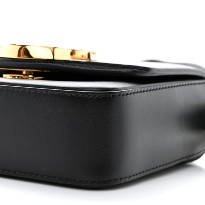 Chloe Shiny Calfskin Suede Mini C Double Carry Black 10 of 10