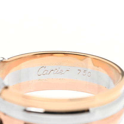 Cartier 18K Pink Yellow White Gold Diamond C De Cartier Ring 52 6 4 of 4