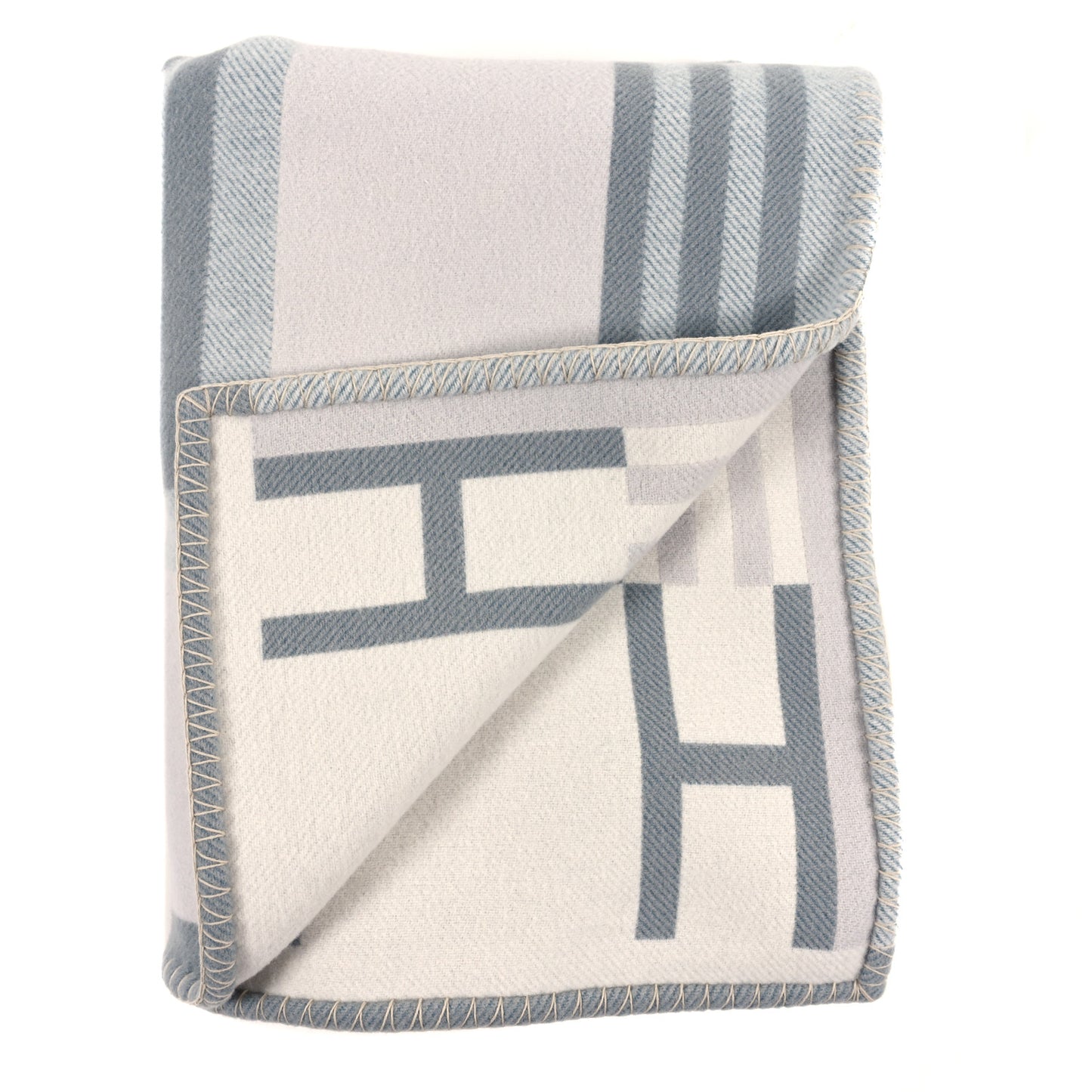 Wool Cashmere Ithaque Blanket Gris Perle