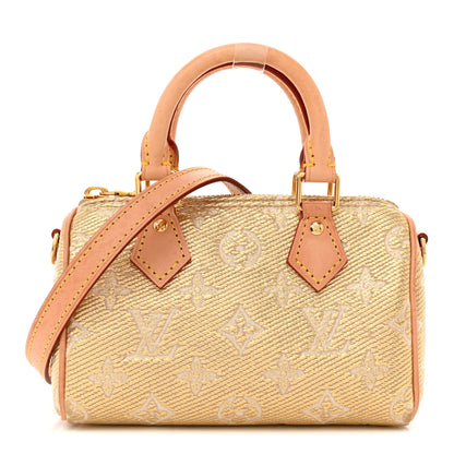Louis Vuitton Monoglam Nano Speedy Beige 1 of 11
