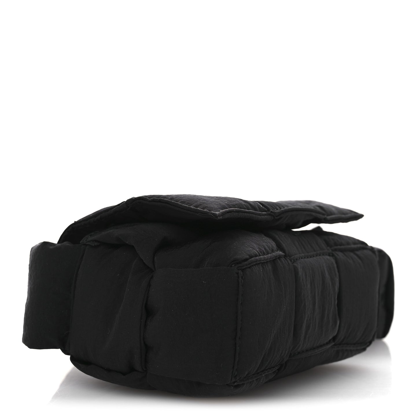 Nylon Intrecciato Padded Tech Candy Cassette Bag Black