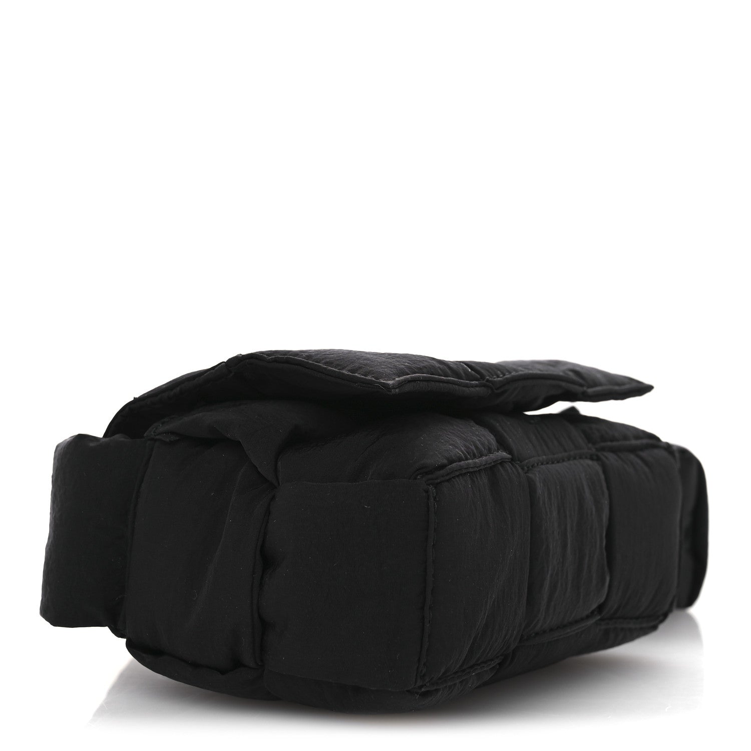 Bottega Veneta Nylon Intrecciato Padded Tech Candy Cassette Bag Black 4 of 10