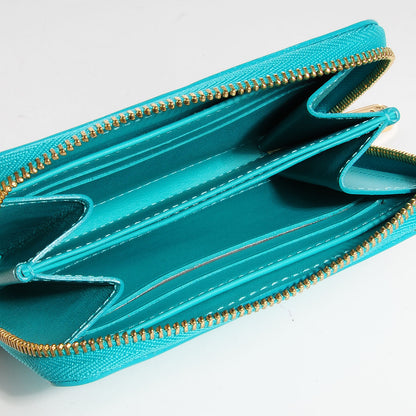 Louis Vuitton Vernis Zippy Coin Purse Wallet Blue Lagon 5 of 7