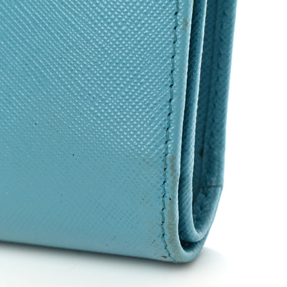 Prada Saffiano Compact Wallet Voyage 9 of 13