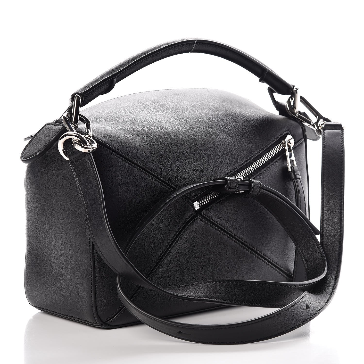Loewe Calfskin Small Puzzle Bag Black 3 of 7