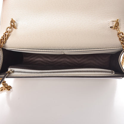 Gucci GG Supreme Monogram Web Queen Margaret Chain Wallet White 5 of 7