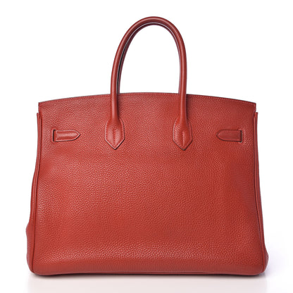 Hermes Togo Birkin 35 Brique 4 of 38
