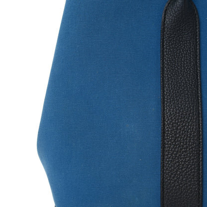 Hermes Toile Officier Negonda Garden Party Tote 36 MM Bleu Zanzibar Vert Fonce 13 of 14