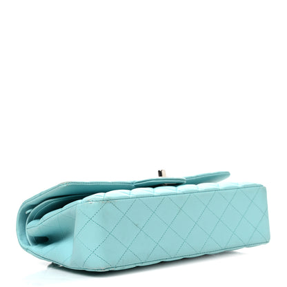 Chanel Lambskin Quilted Medium Double Flap Light Blue 4 of 12