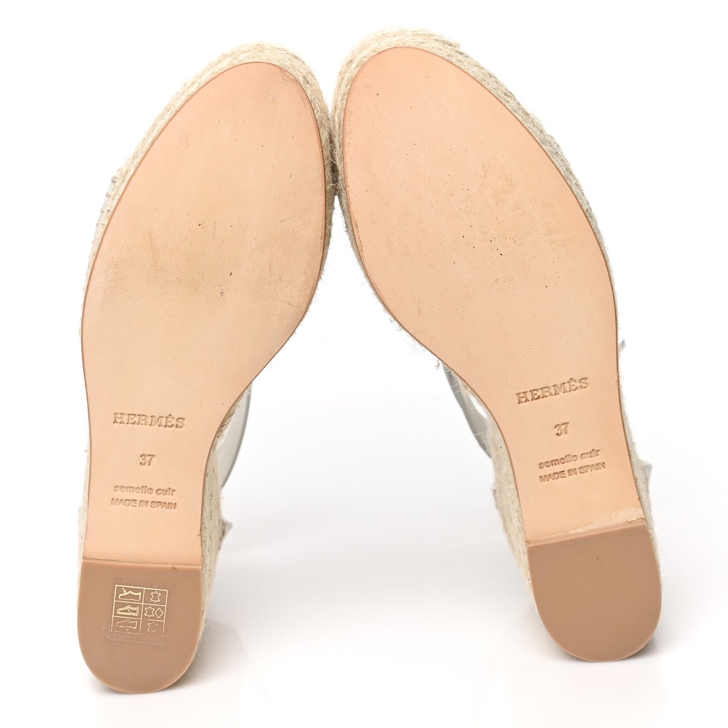 Calfskin Tipoli Espadrille Wedges 37 White