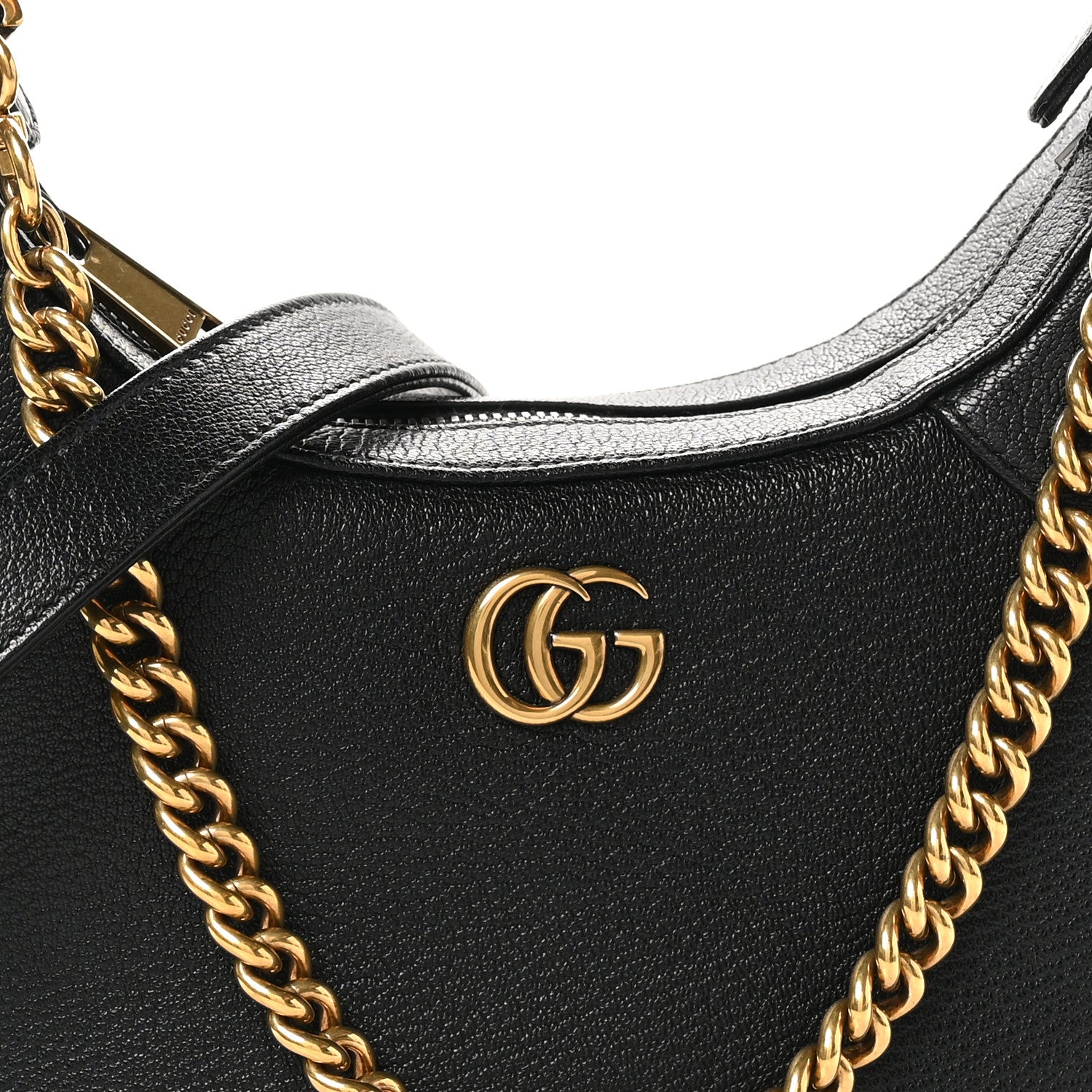 Gucci Goatskin Small Aphrodite Shoulder Bag Black 9 of 12