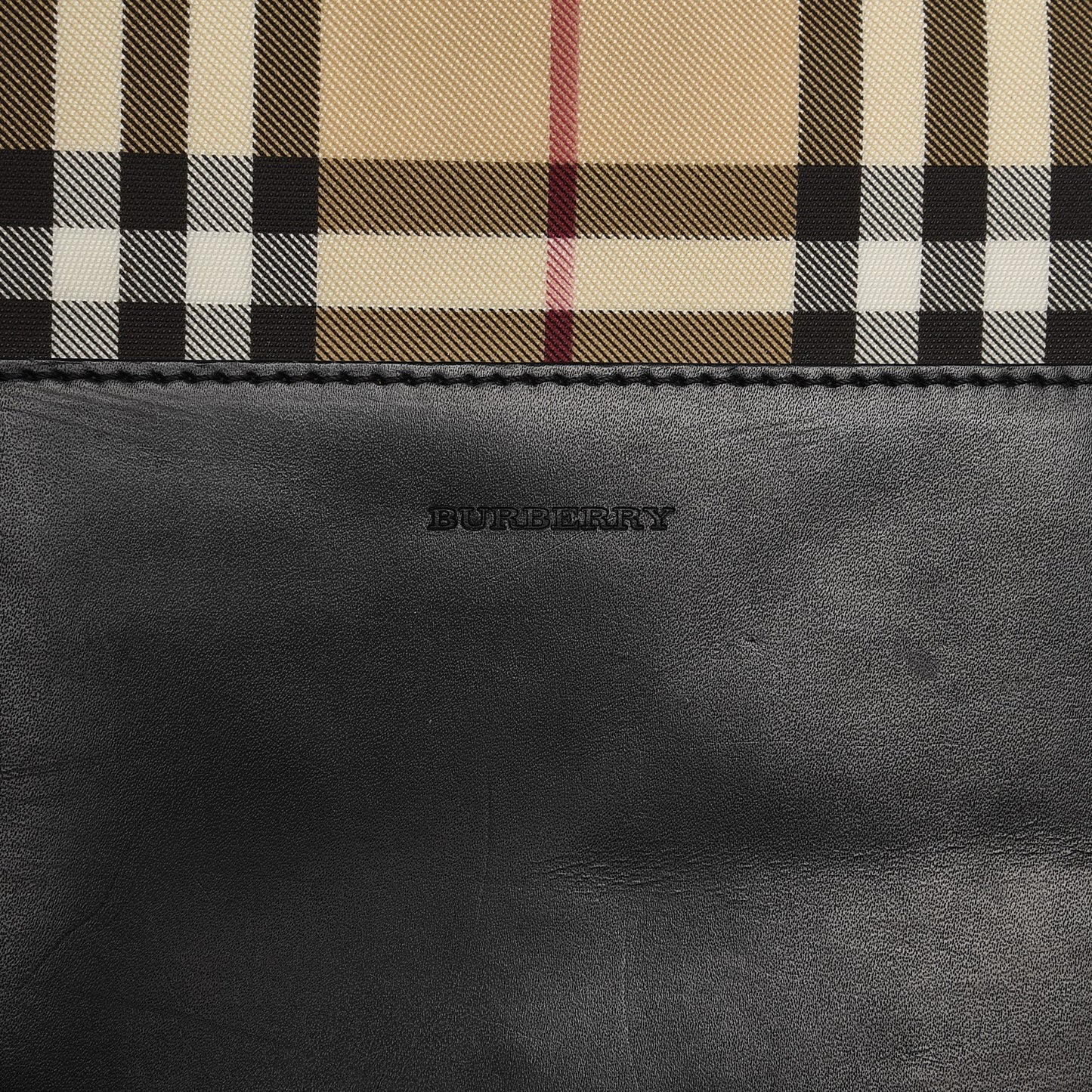 Canvas House Check Backpack Black