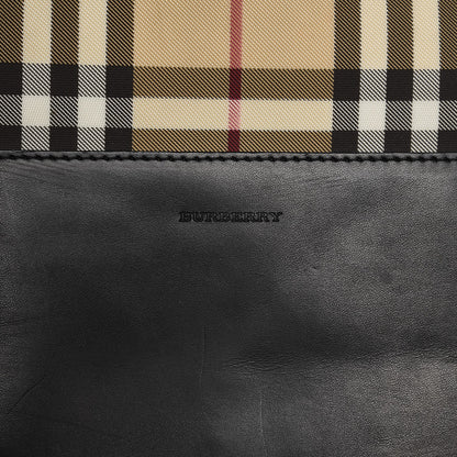 Burberry Canvas House Check Backpack Black 12 of 18