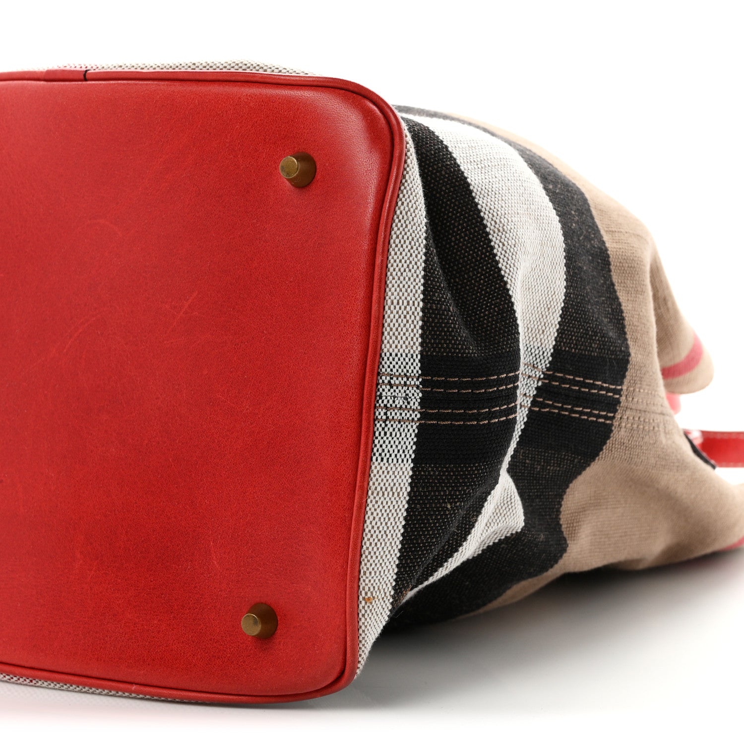 Burberry Canvas Mega Check Medium Ashby Hobo Cadmium Red 11 of 11